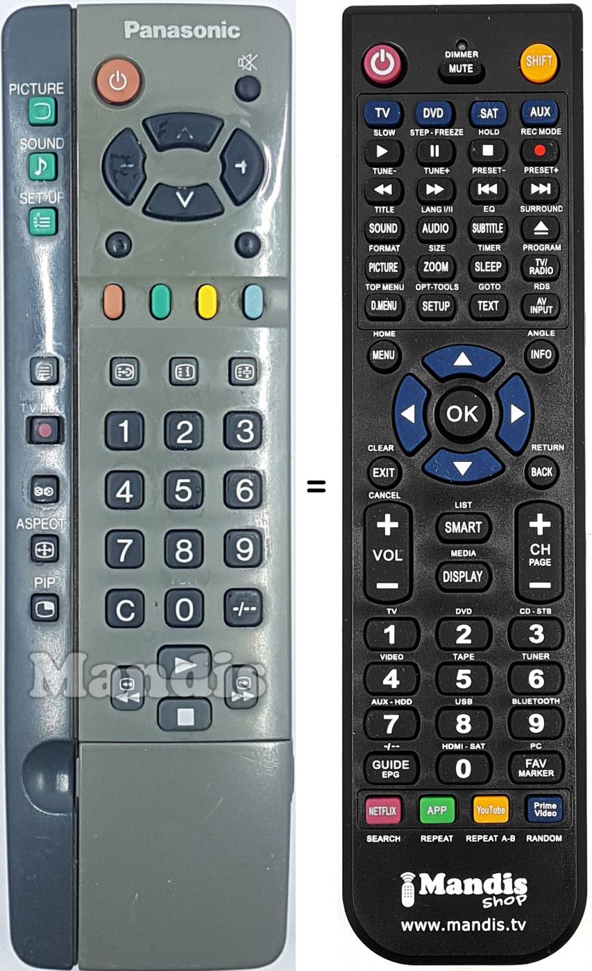 Telecomando equivalente EUR511220CR