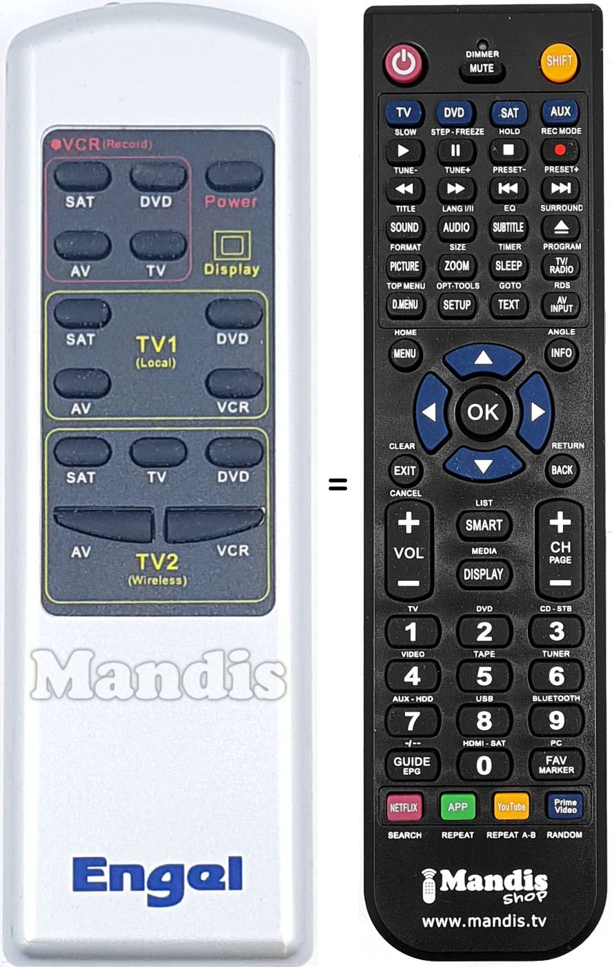 Telecomando equivalente Engel009