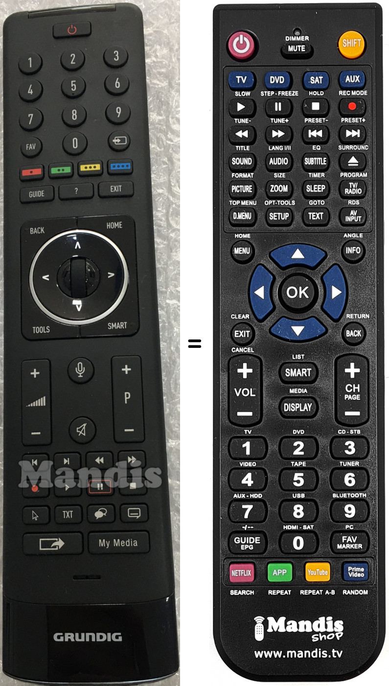 Telecomando equivalente TS6187R