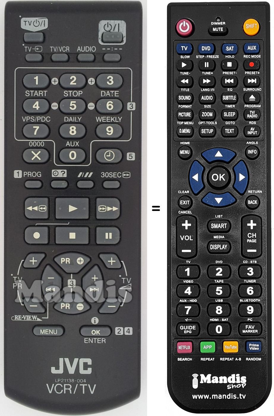 Telecomando equivalente LP21138-004