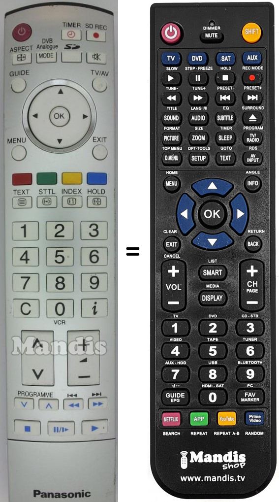 Telecomando equivalente N2QAYB000047