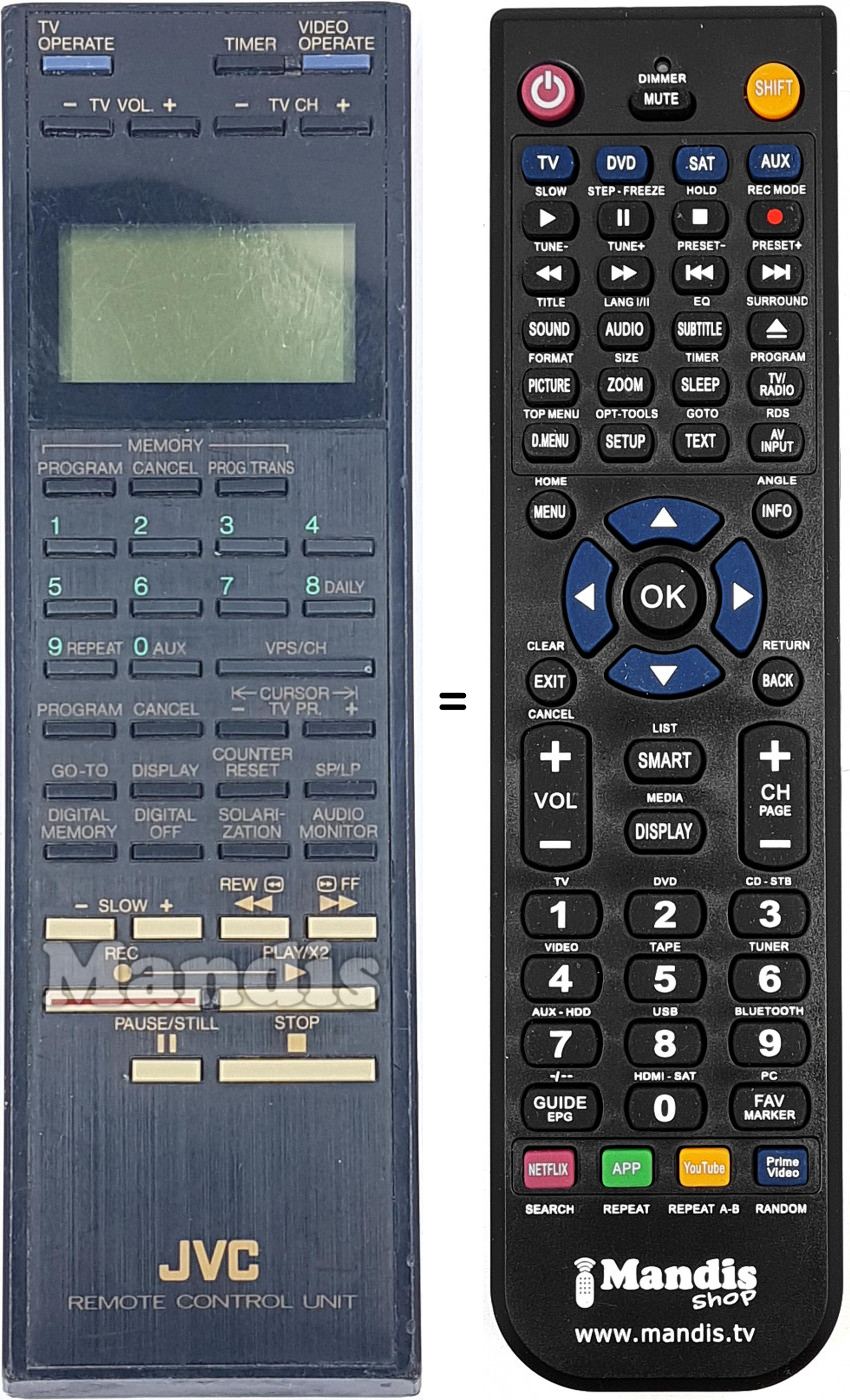 Telecomando equivalente JVC PQ10543T