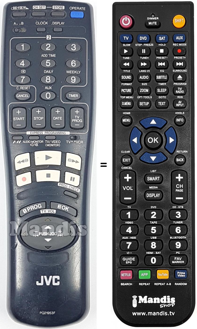 Telecomando equivalente PQ21953F