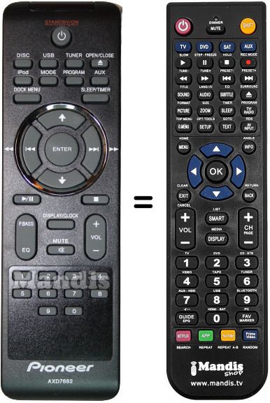Telecomando equivalente AXD7682