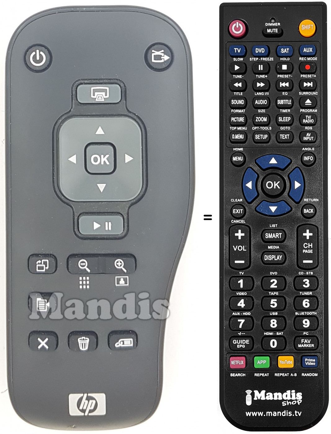Telecomando equivalente Q7100-80155