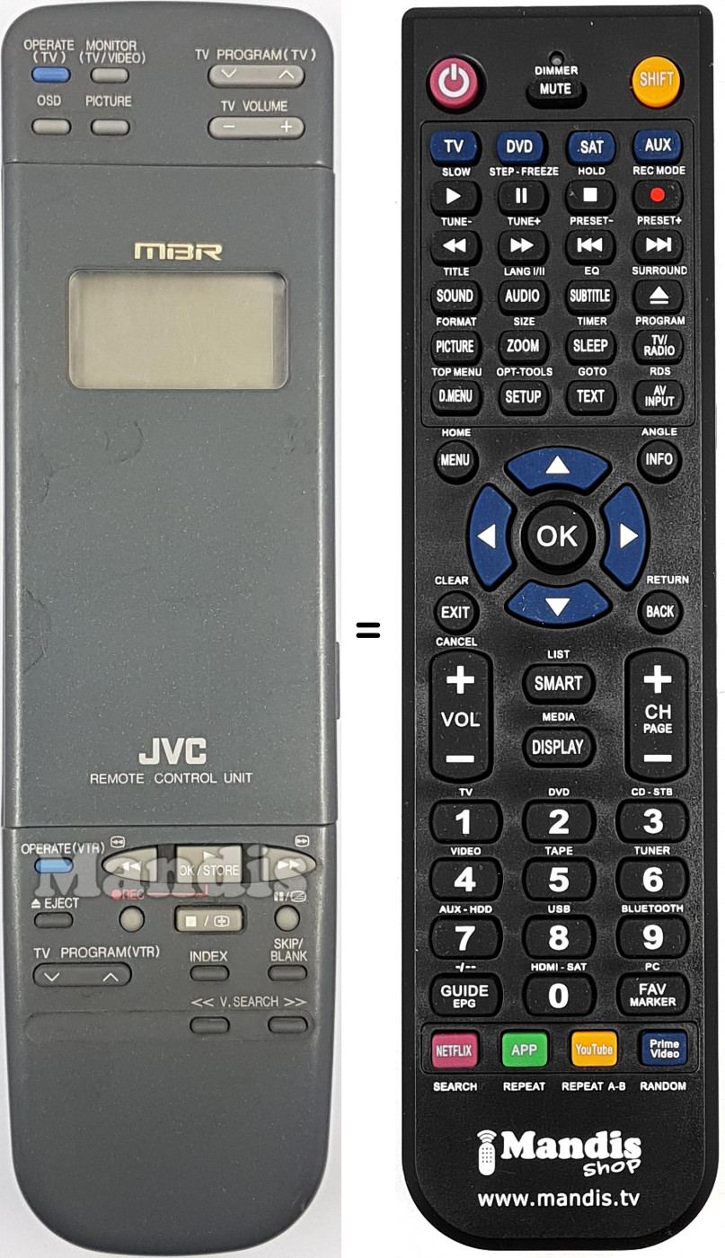Telecomando equivalente R6AAUM-3