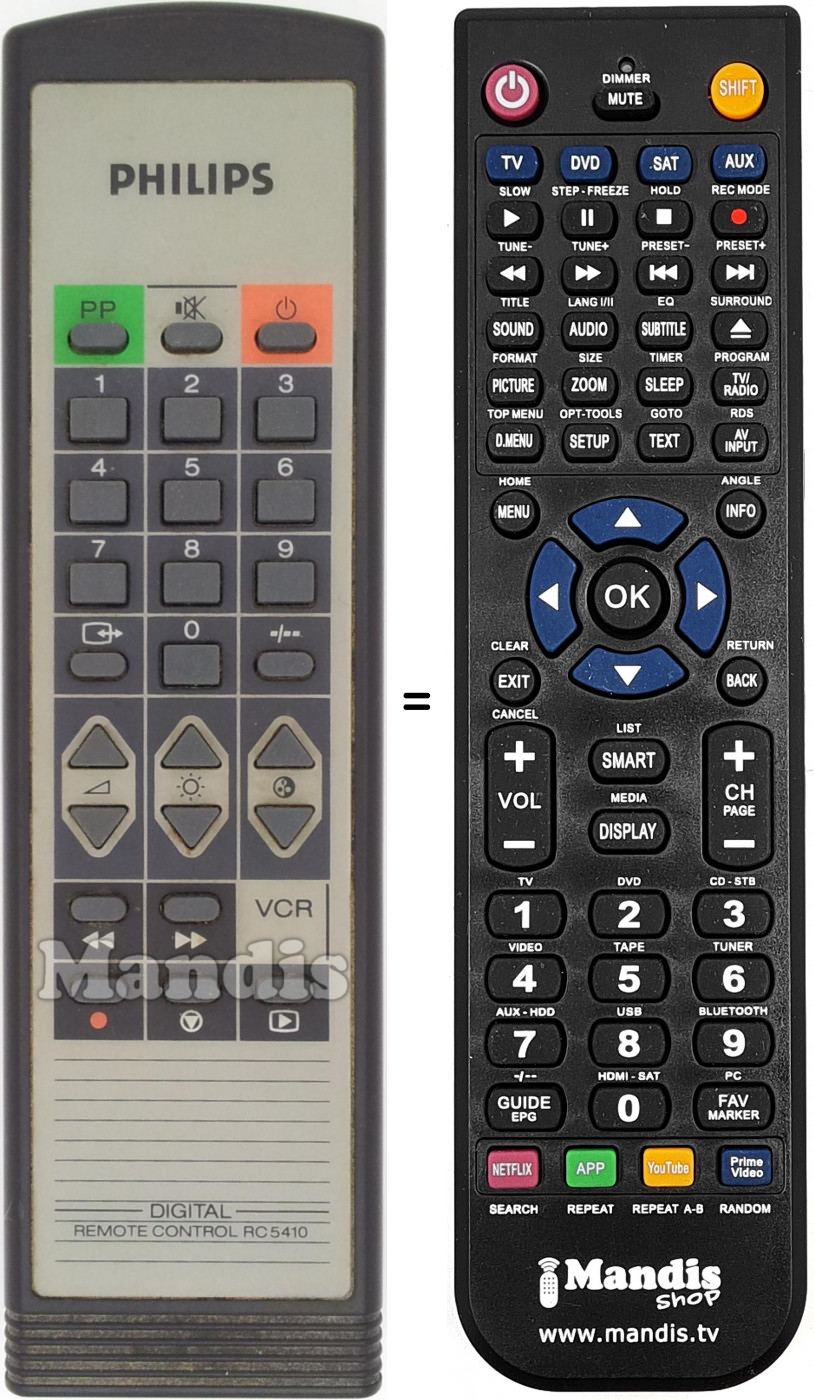 Telecomando equivalente RC 5410