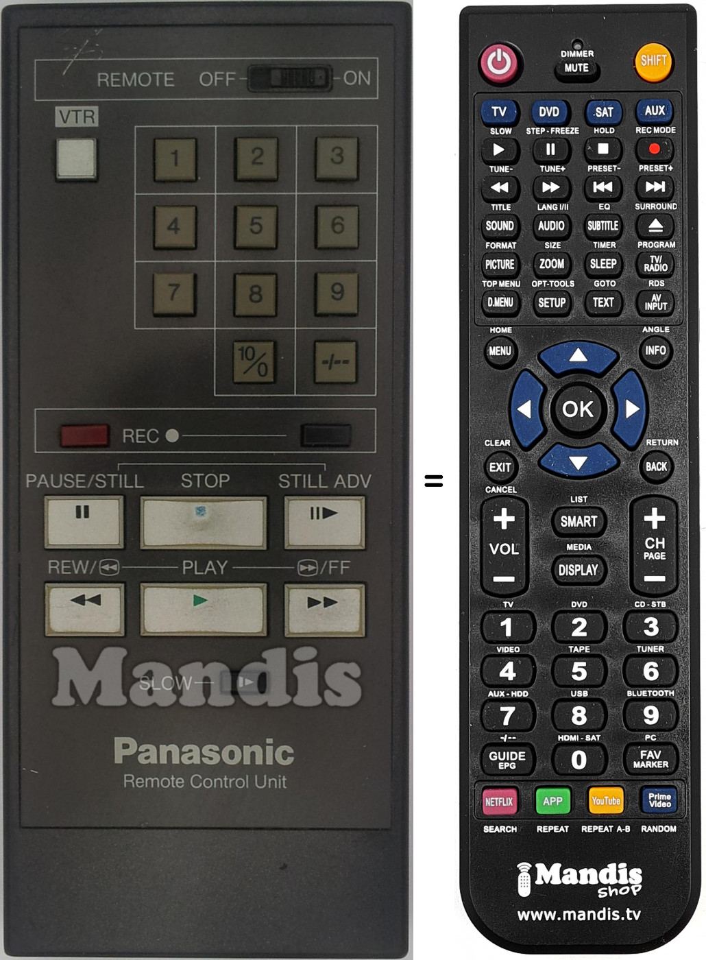 Telecomando equivalente REMCON1428
