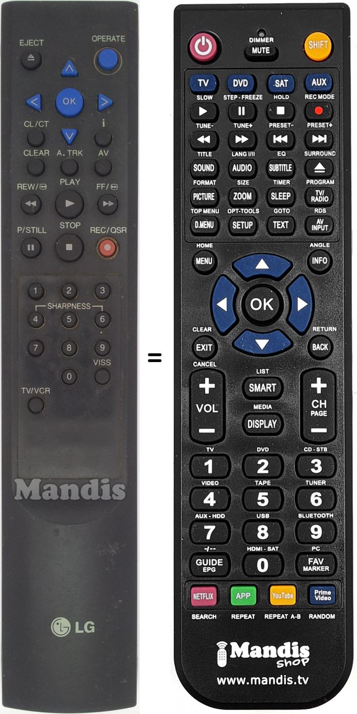 Telecomando equivalente REMCON1445