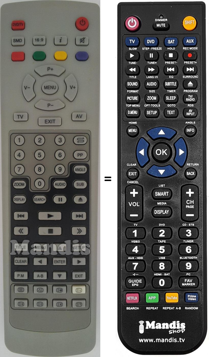 Telecomando equivalente REMCON1446
