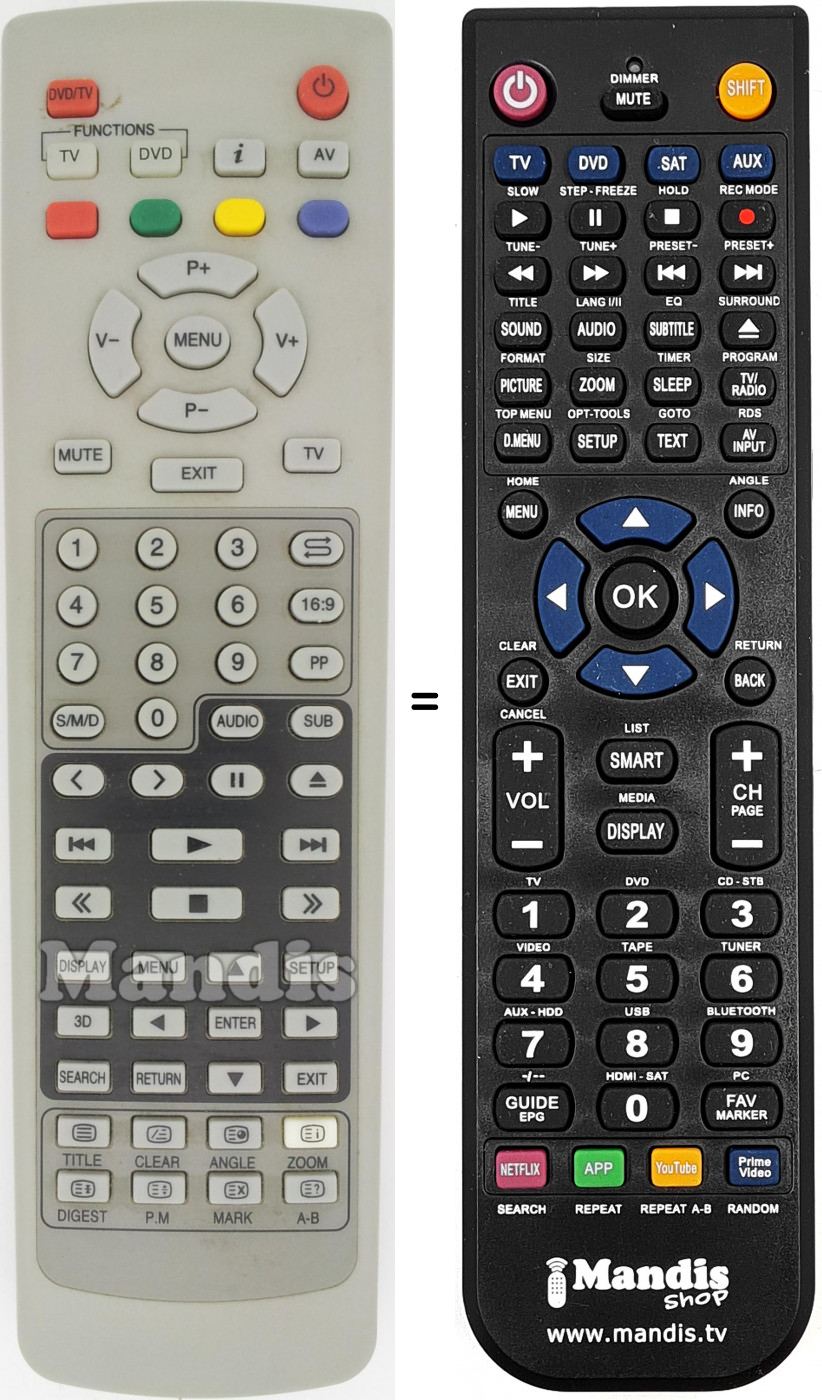 Telecomando equivalente REMCON1492
