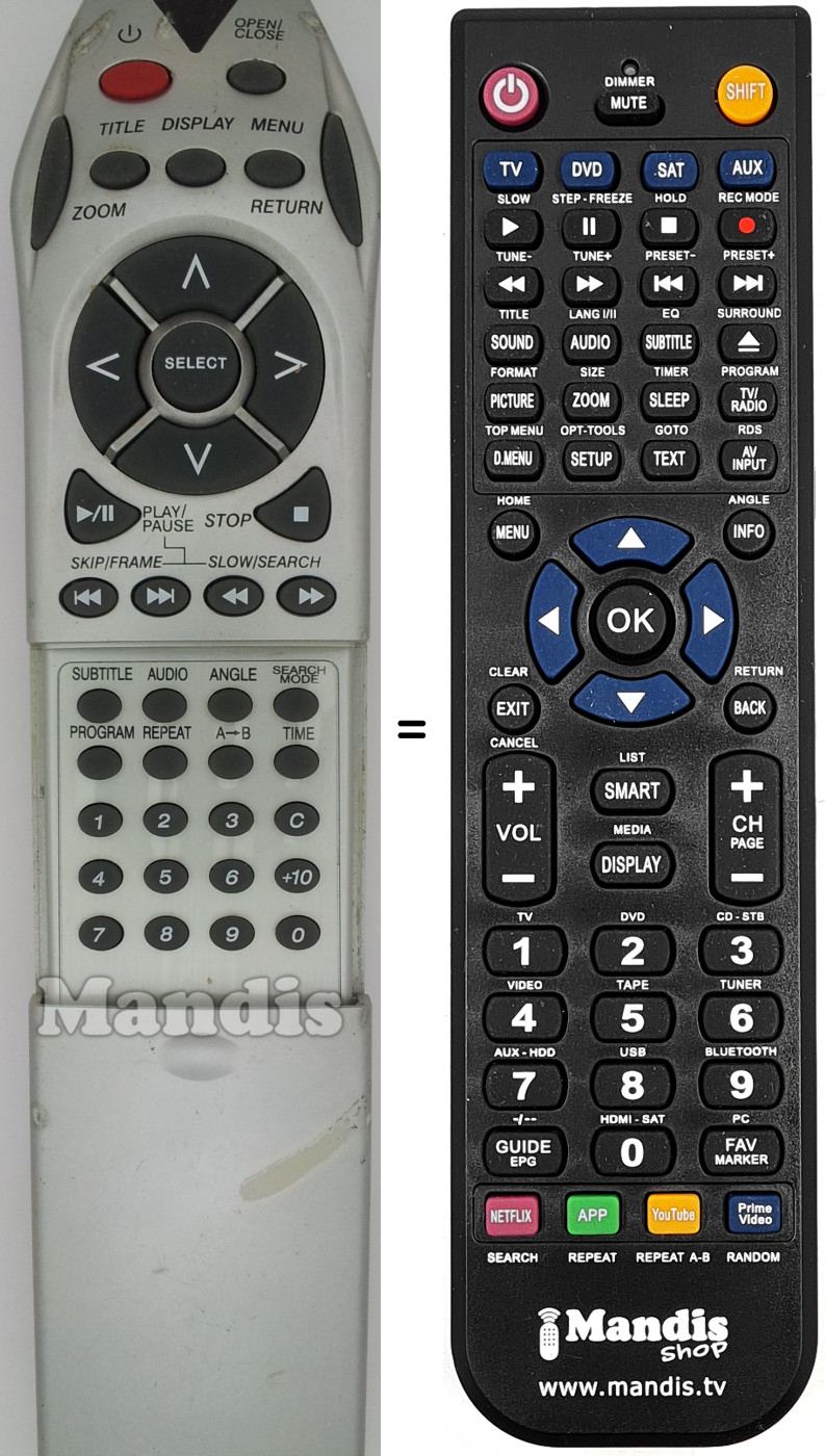 Telecomando equivalente REMCON1494