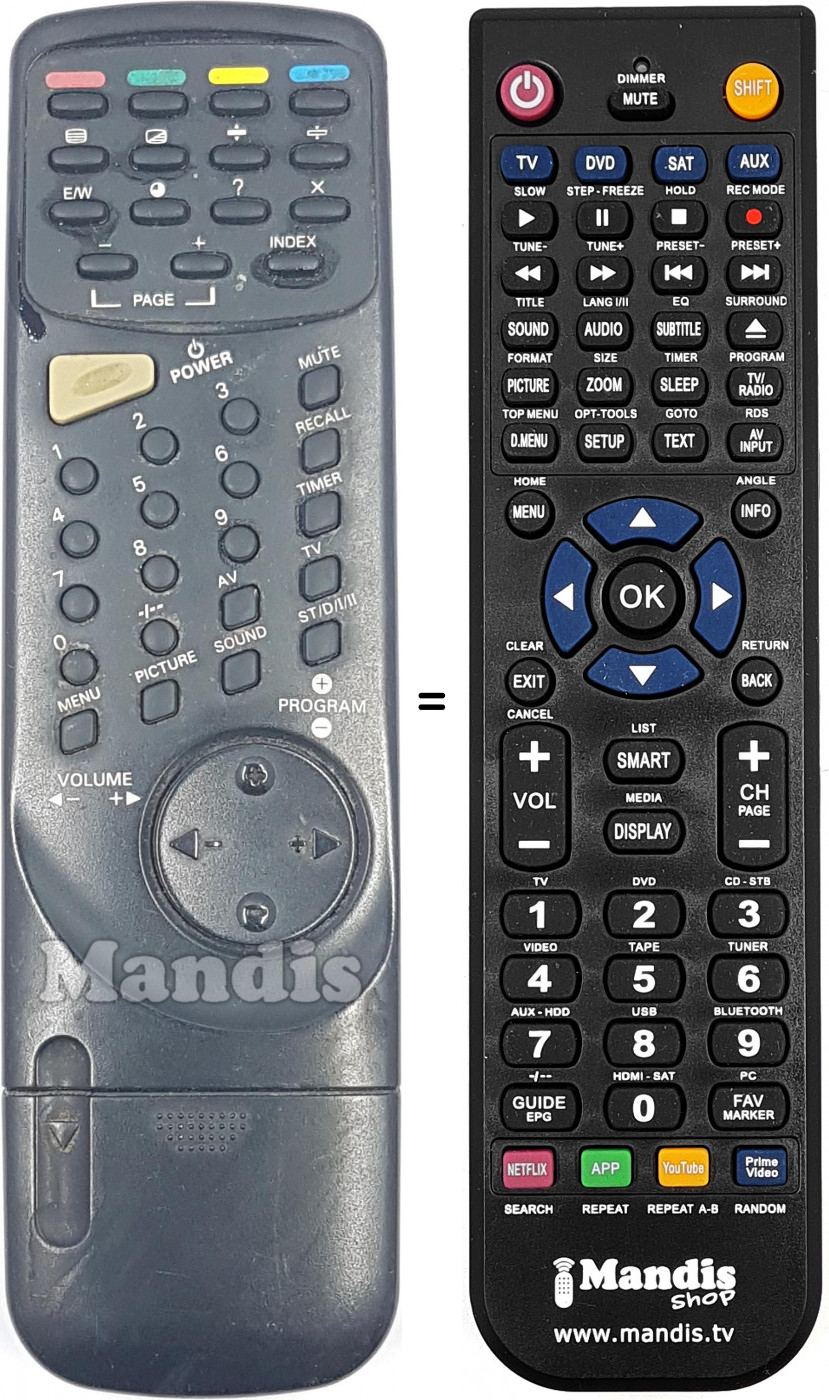Telecomando equivalente REMCON1556