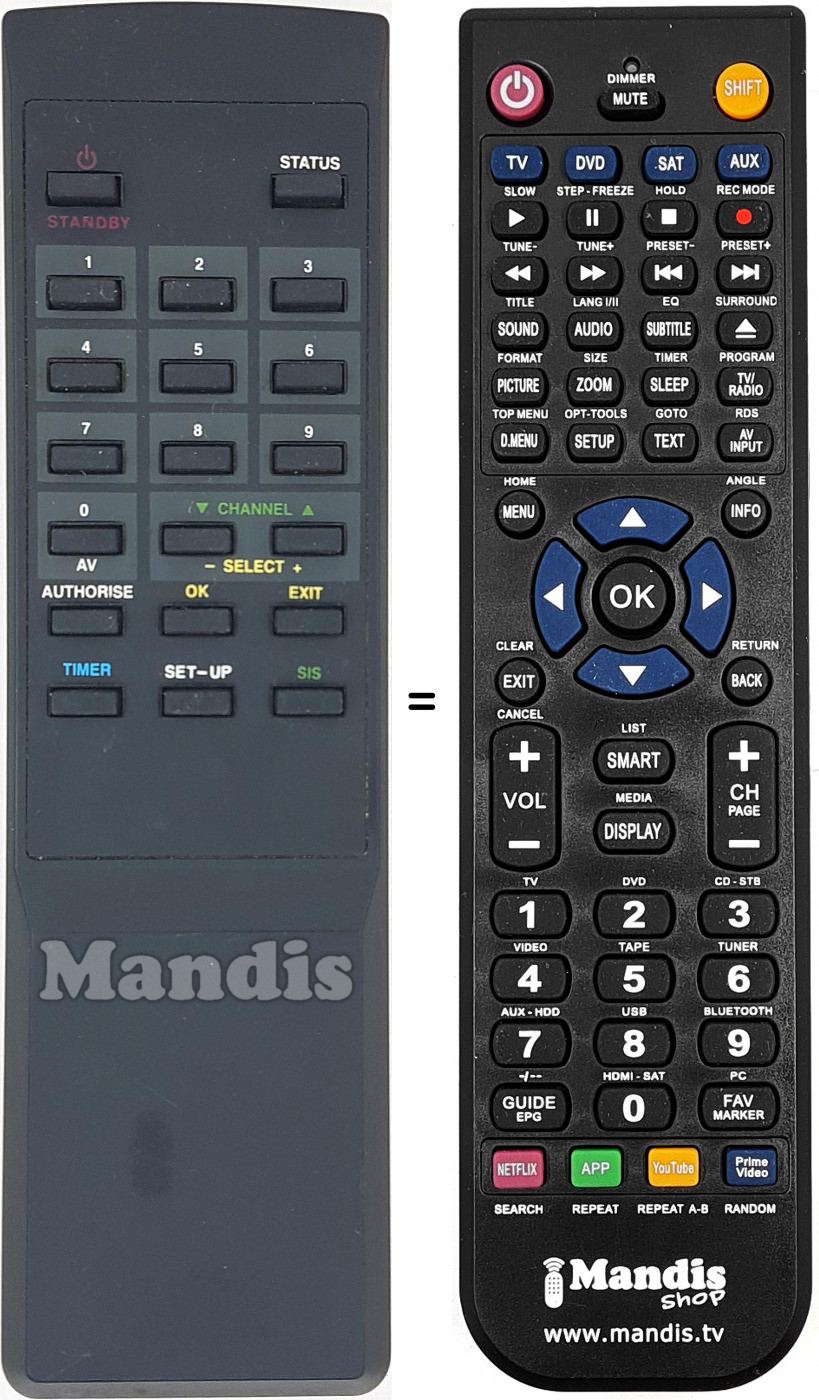 Telecomando equivalente REMCON1640