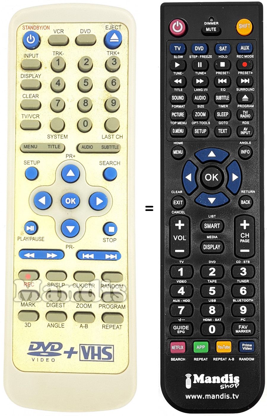 Telecomando equivalente REMCON1659