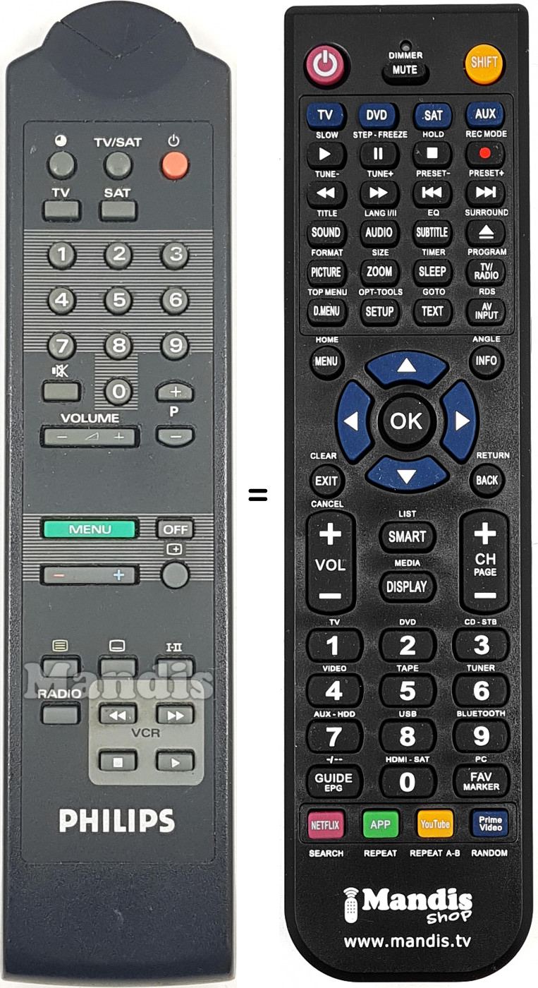 Telecomando equivalente REMCON1680