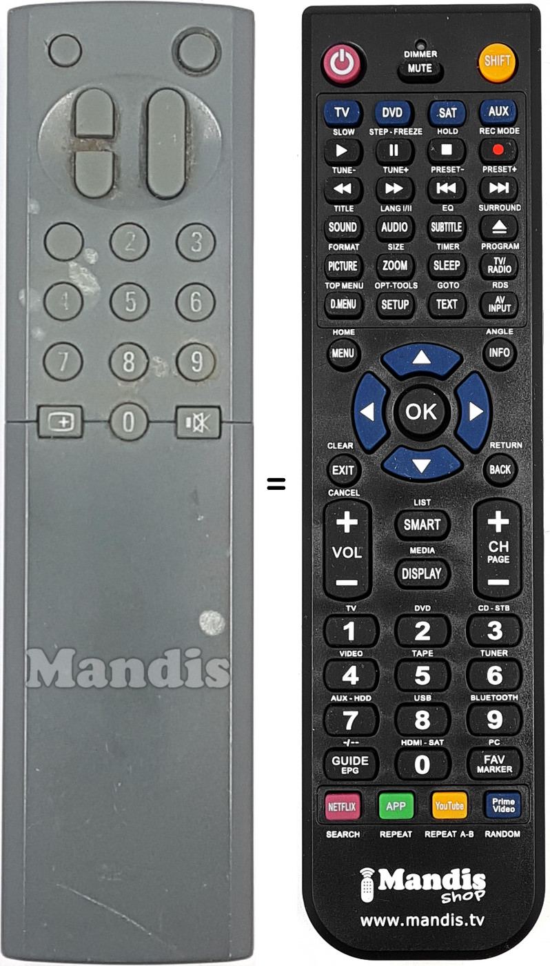 Telecomando equivalente RC9076-00G