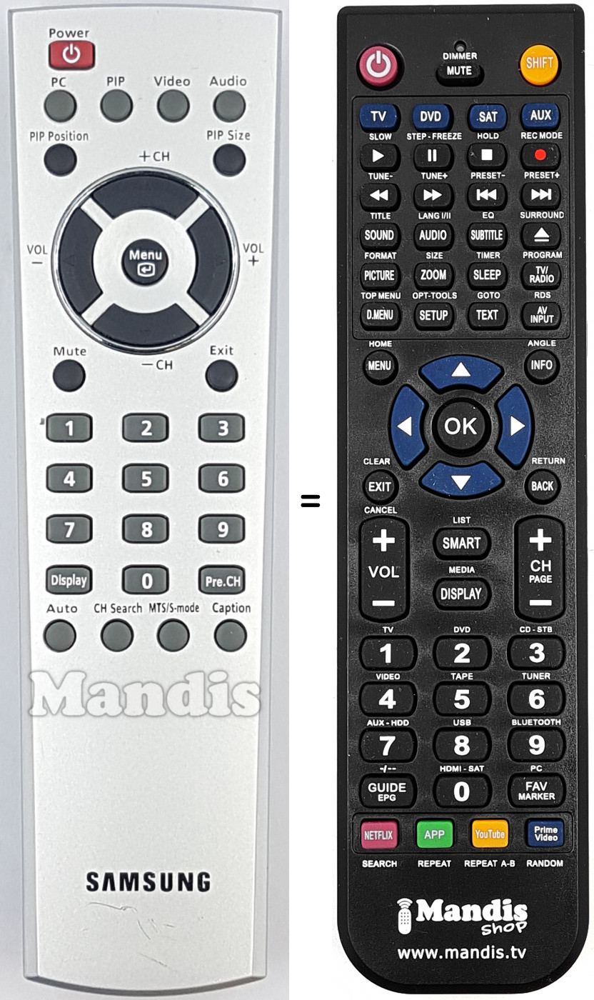 Telecomando equivalente REMCON2041