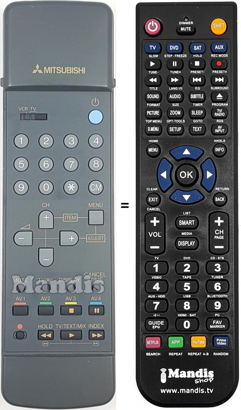 Telecomando equivalente REMCON2084 Telecomando equivalente REMCON2084