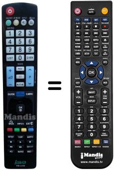 Telecomando equivalente HUAYU RM-L 930