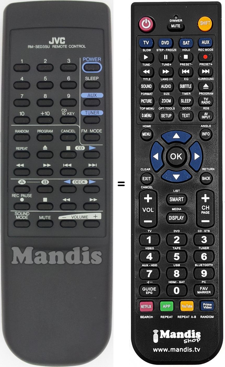 Telecomando equivalente RM-SED3SU