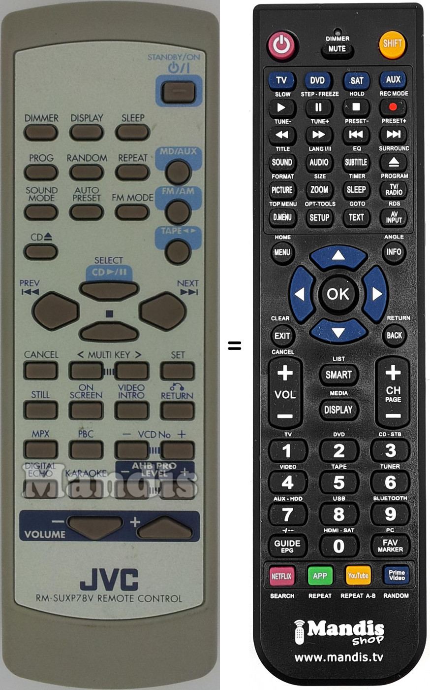 Telecomando equivalente RM-SUXP78V