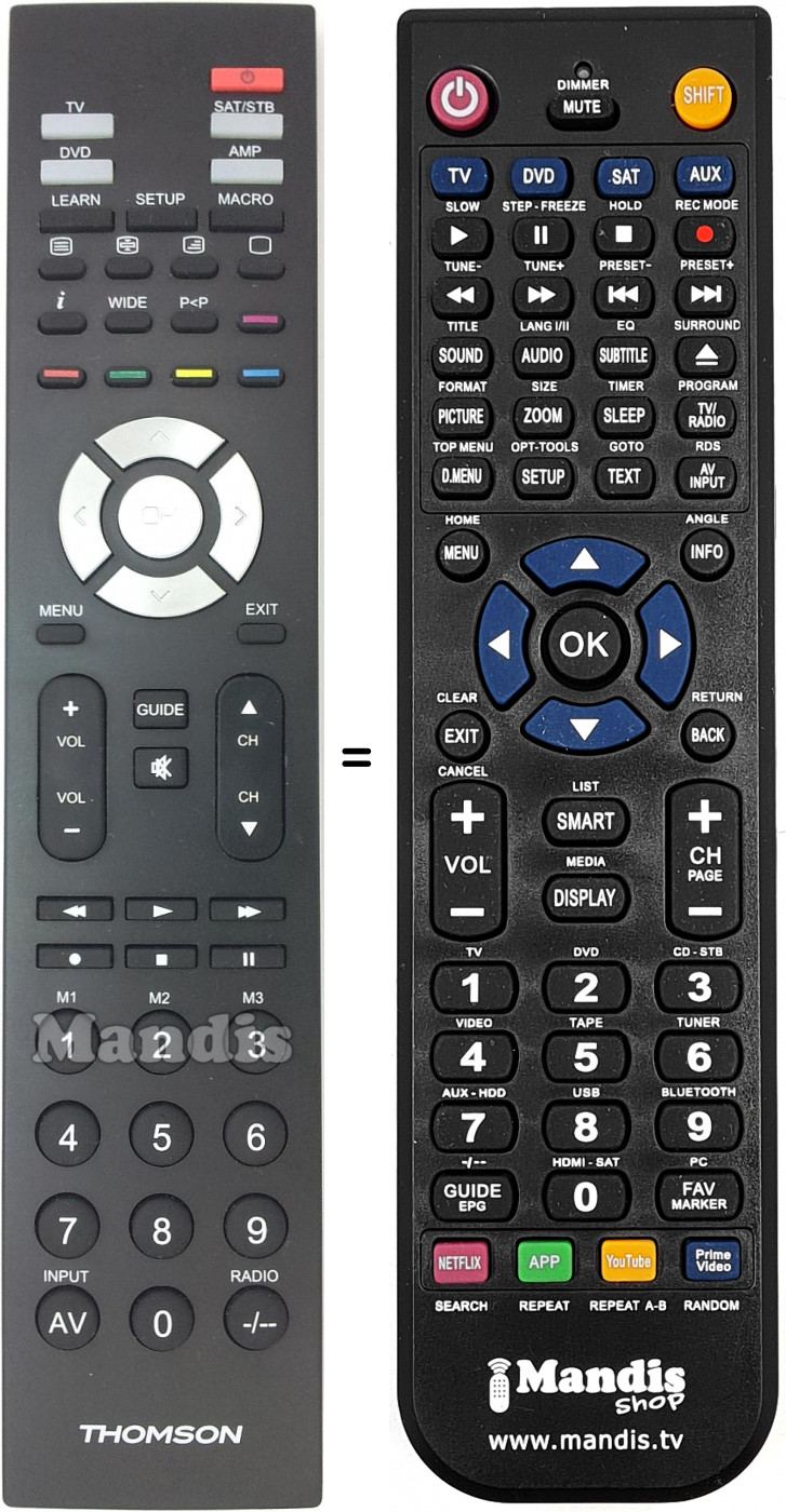 Telecomando equivalente ROC4411