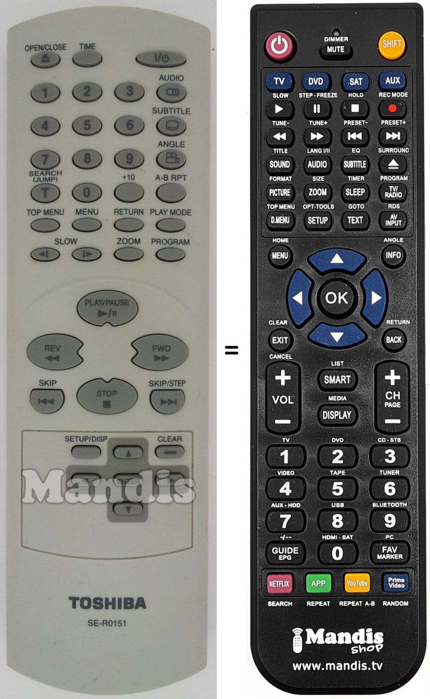 Telecomando equivalente SE-R0151