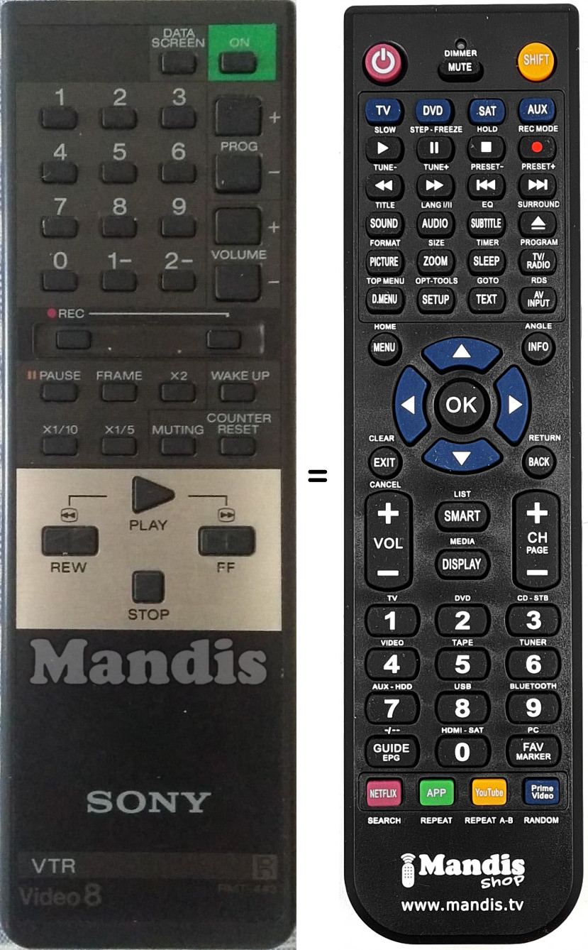 Telecomando equivalente RMT-443