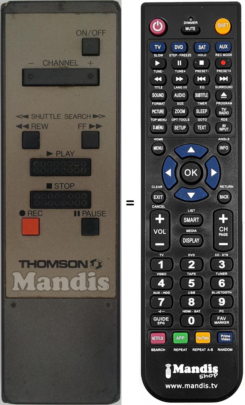 Telecomando equivalente Saba TC352