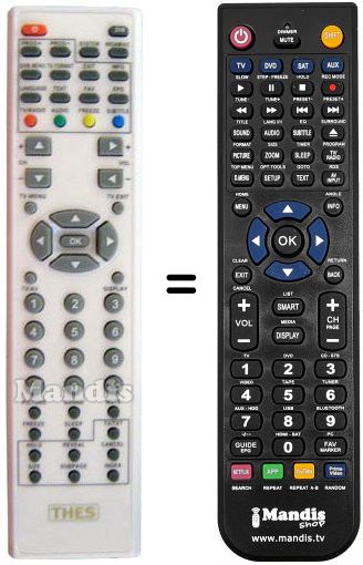 Telecomando equivalente THES TL3251BDTP
