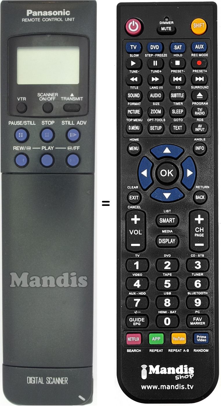 Telecomando equivalente VEQ1498