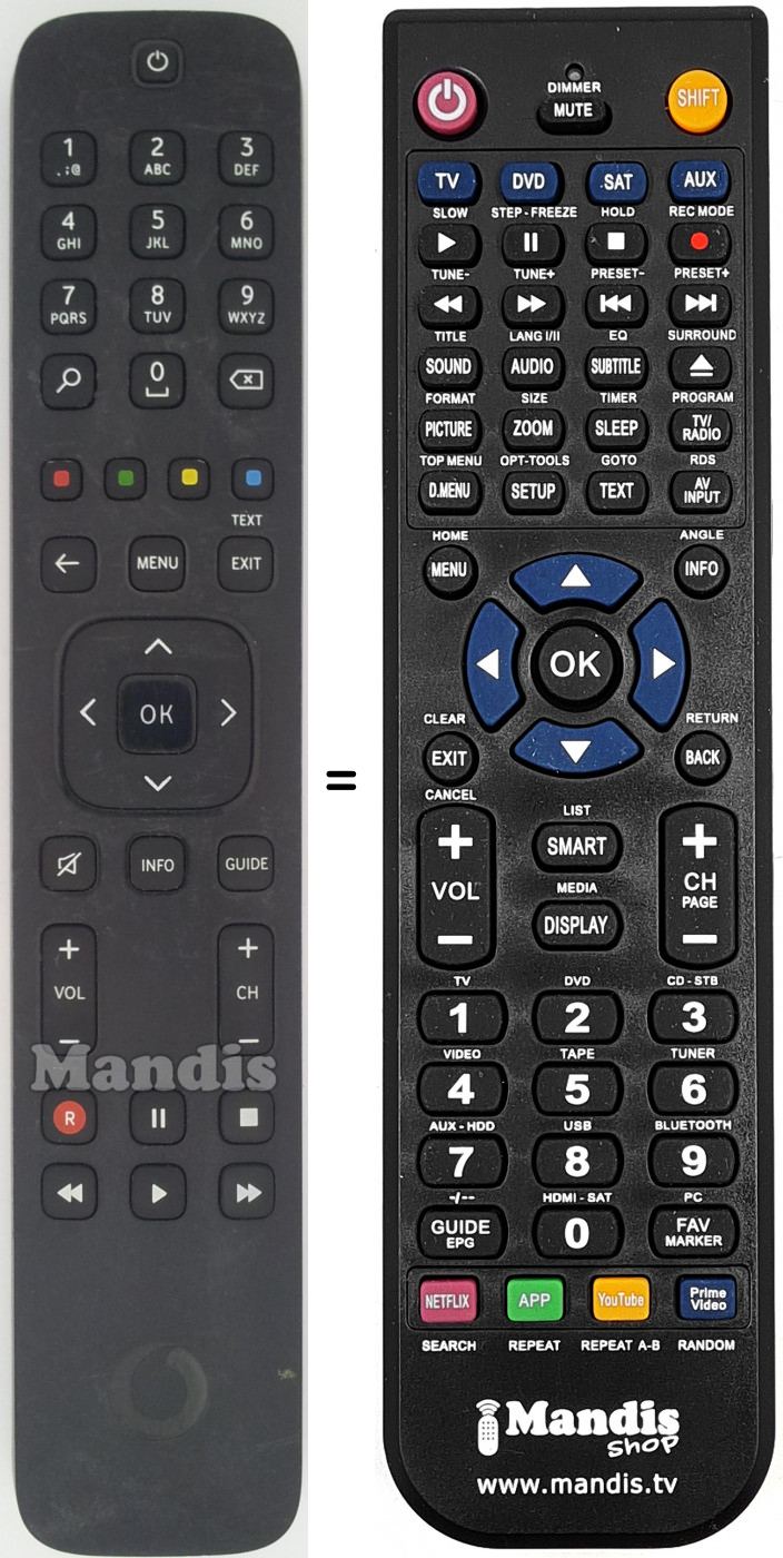 Telecomando equivalente RC327380301BR