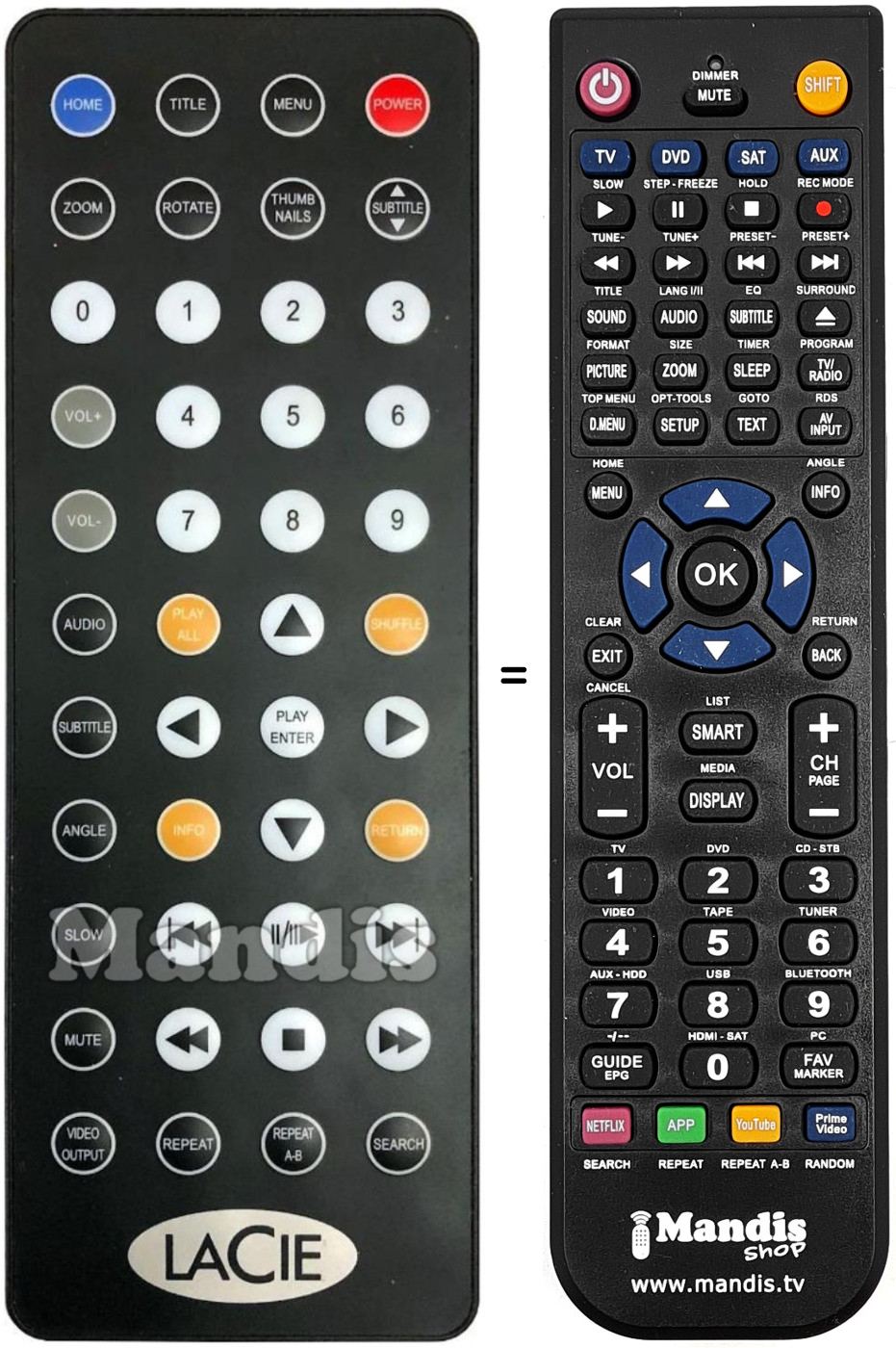 Telecomando equivalente Silverscreen 2