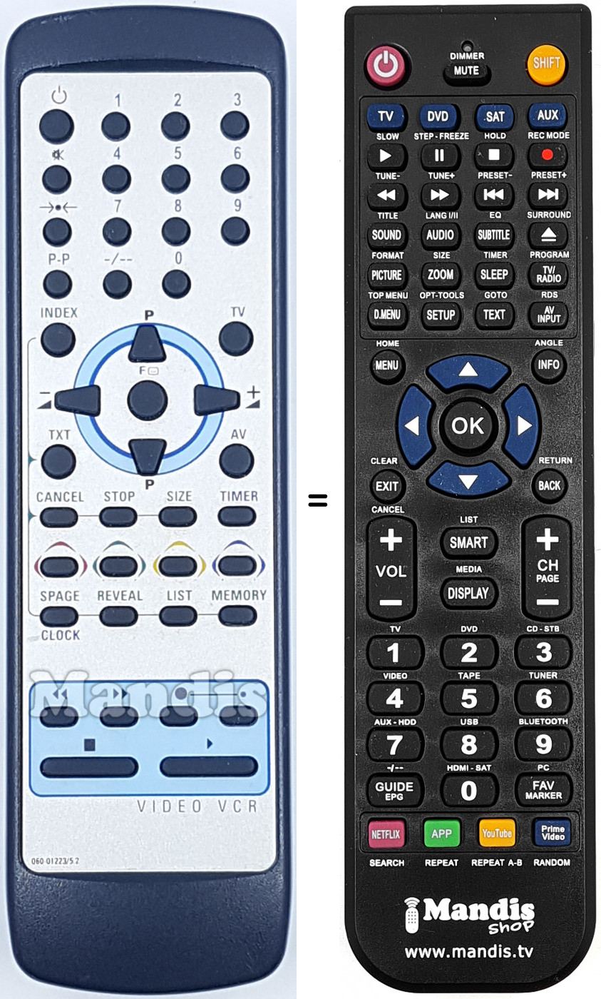 Telecomando equivalente 060012235.2