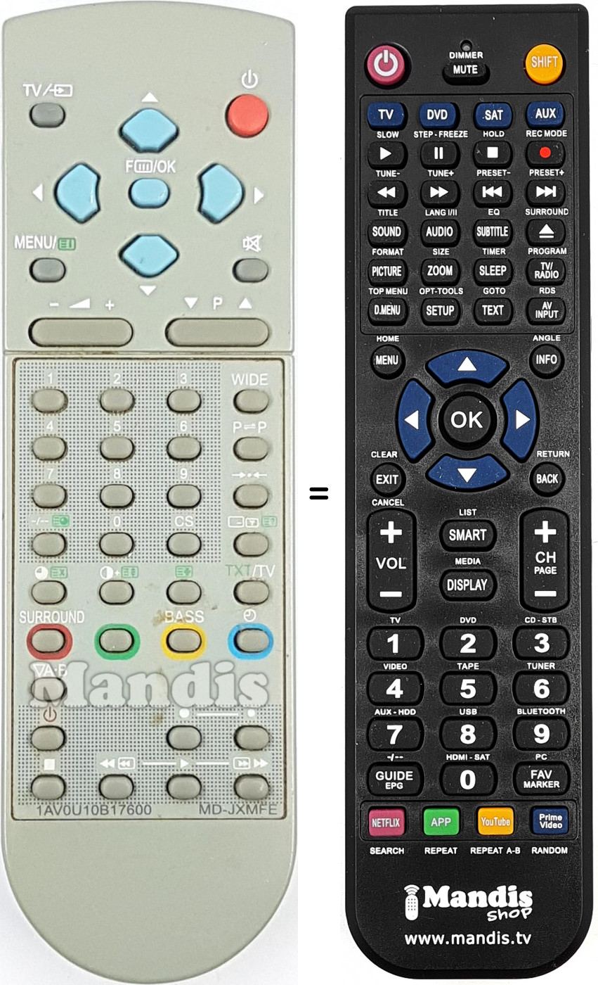 Telecomando equivalente MD-JXMFE