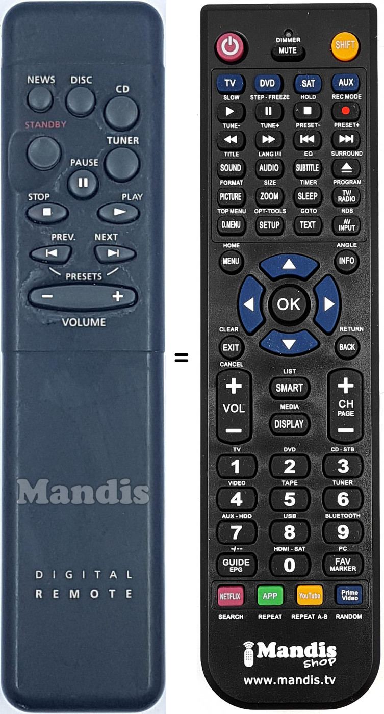 Telecomando equivalente 313914850212