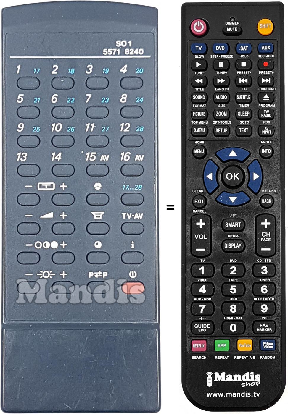 Telecomando equivalente 55718240