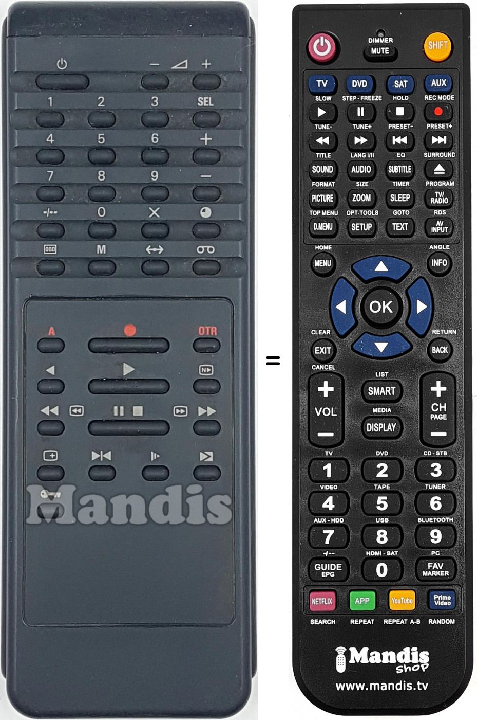 Telecomando equivalente 862266102701