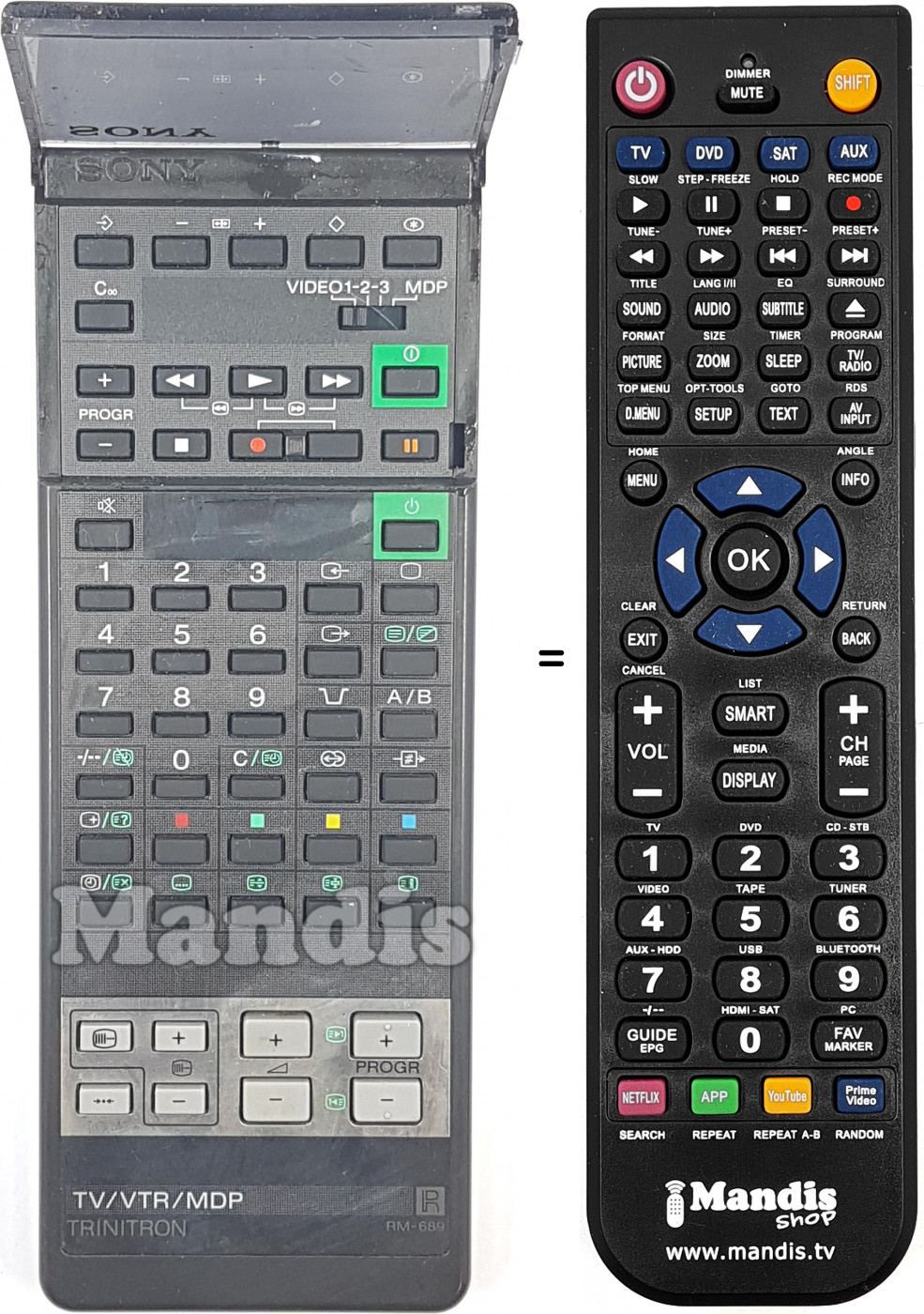 Telecomando equivalente A1673001A
