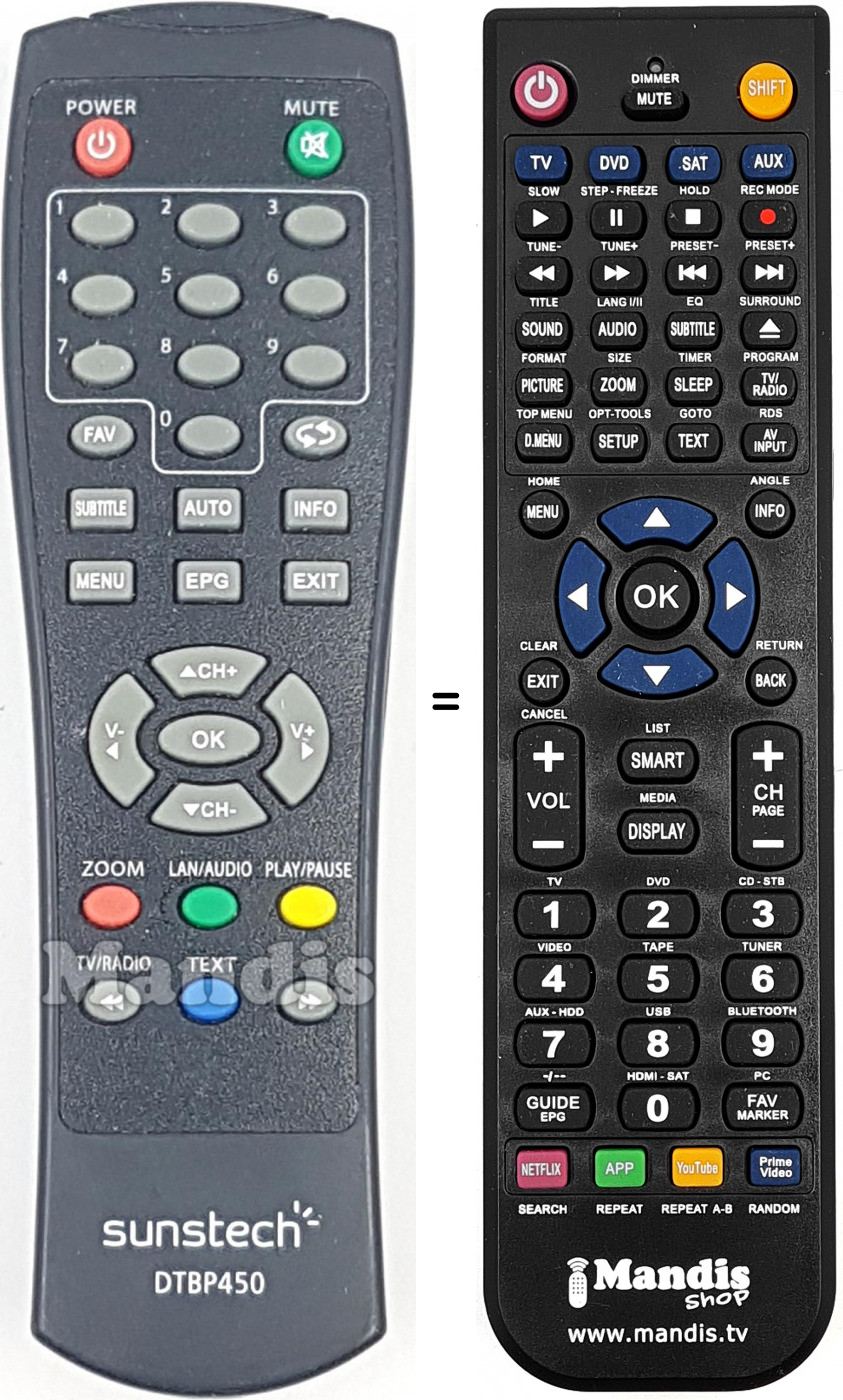 Telecomando equivalente DTBP450