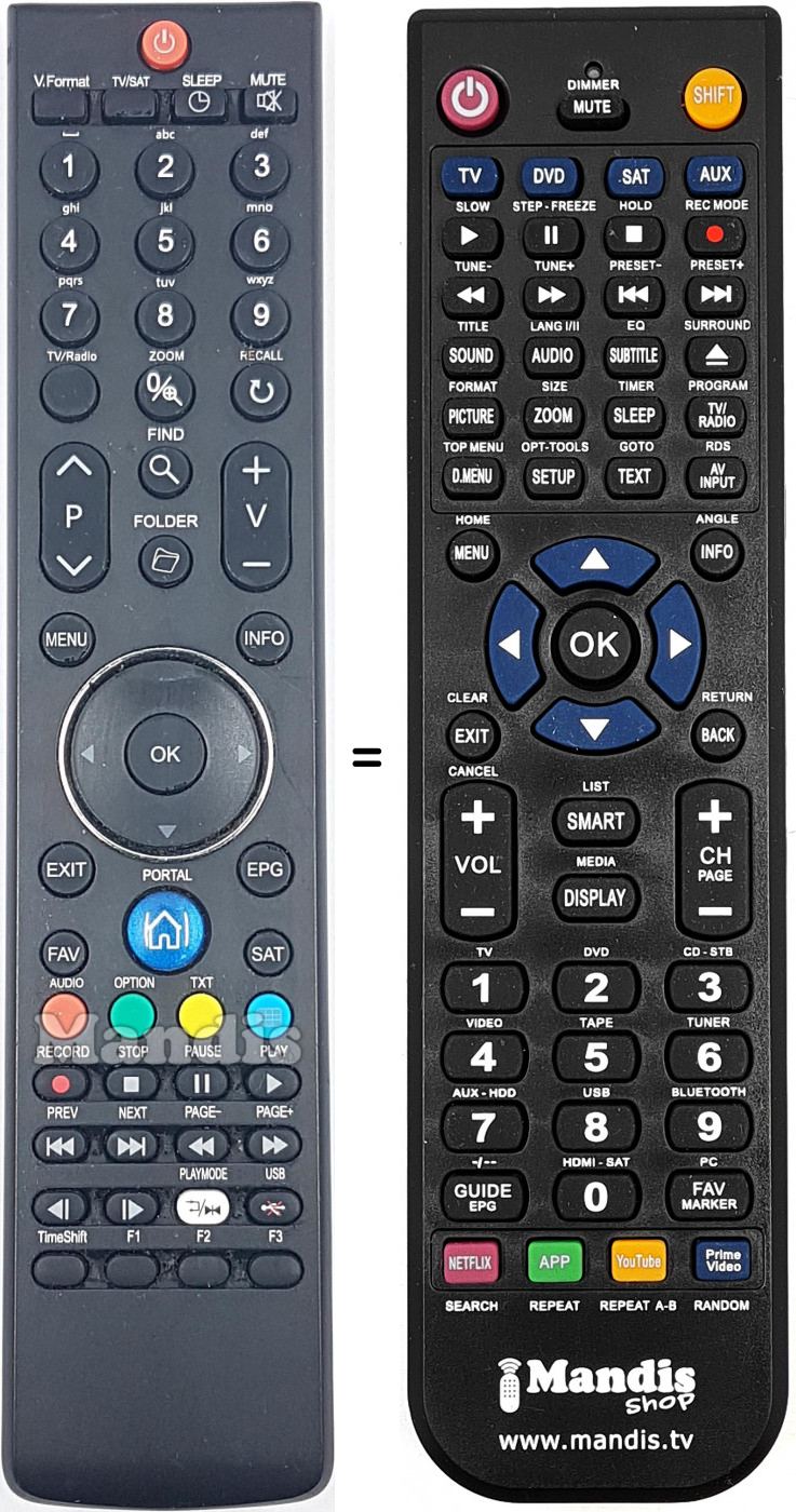 Telecomando equivalente H0F15J399GPD10