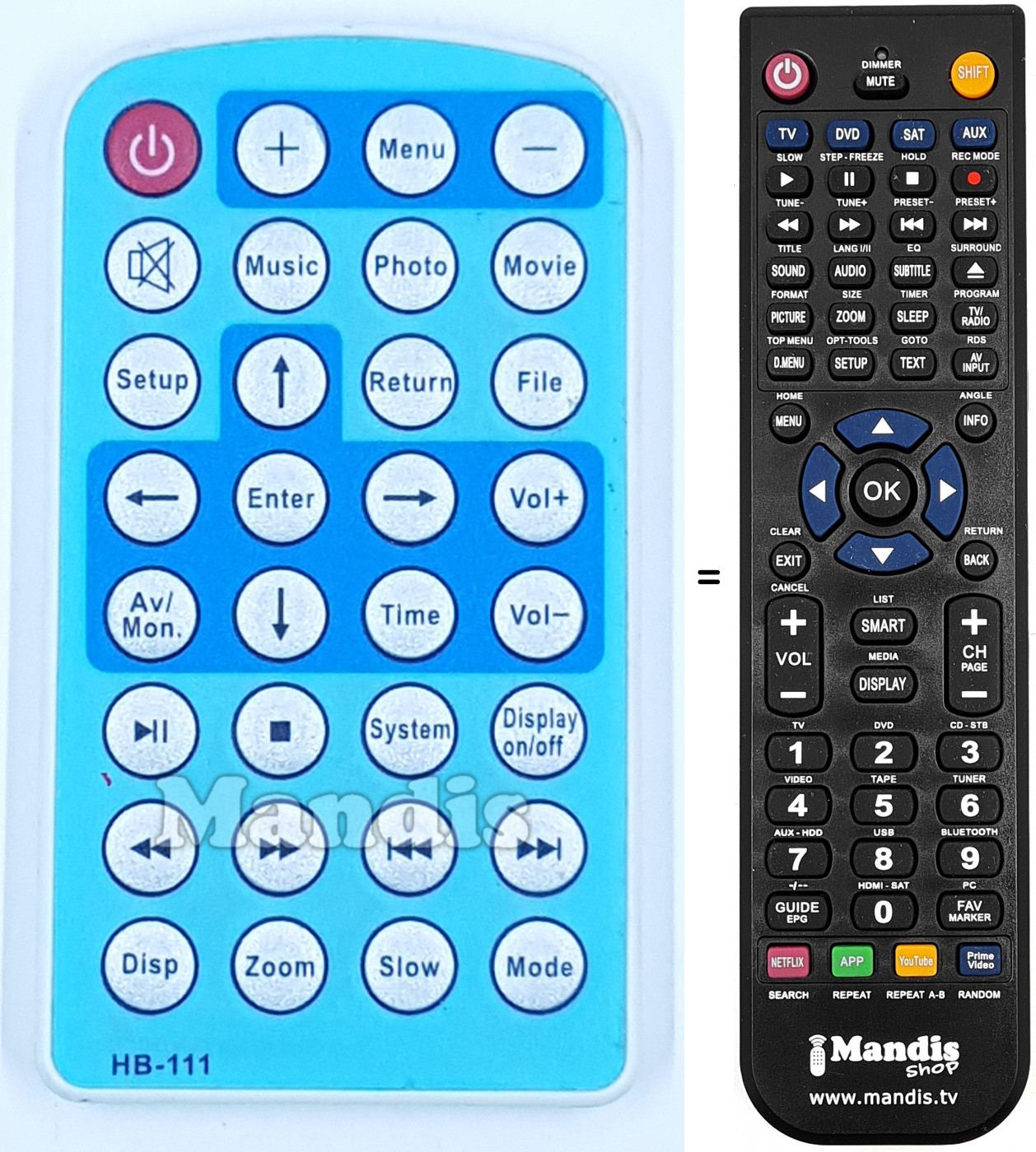 Telecomando equivalente HB-111
