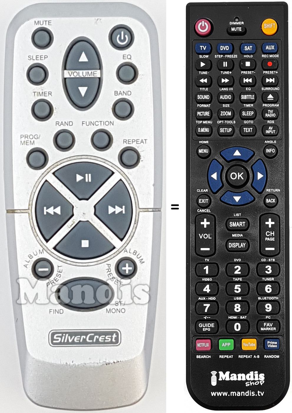 Telecomando equivalente KH2301