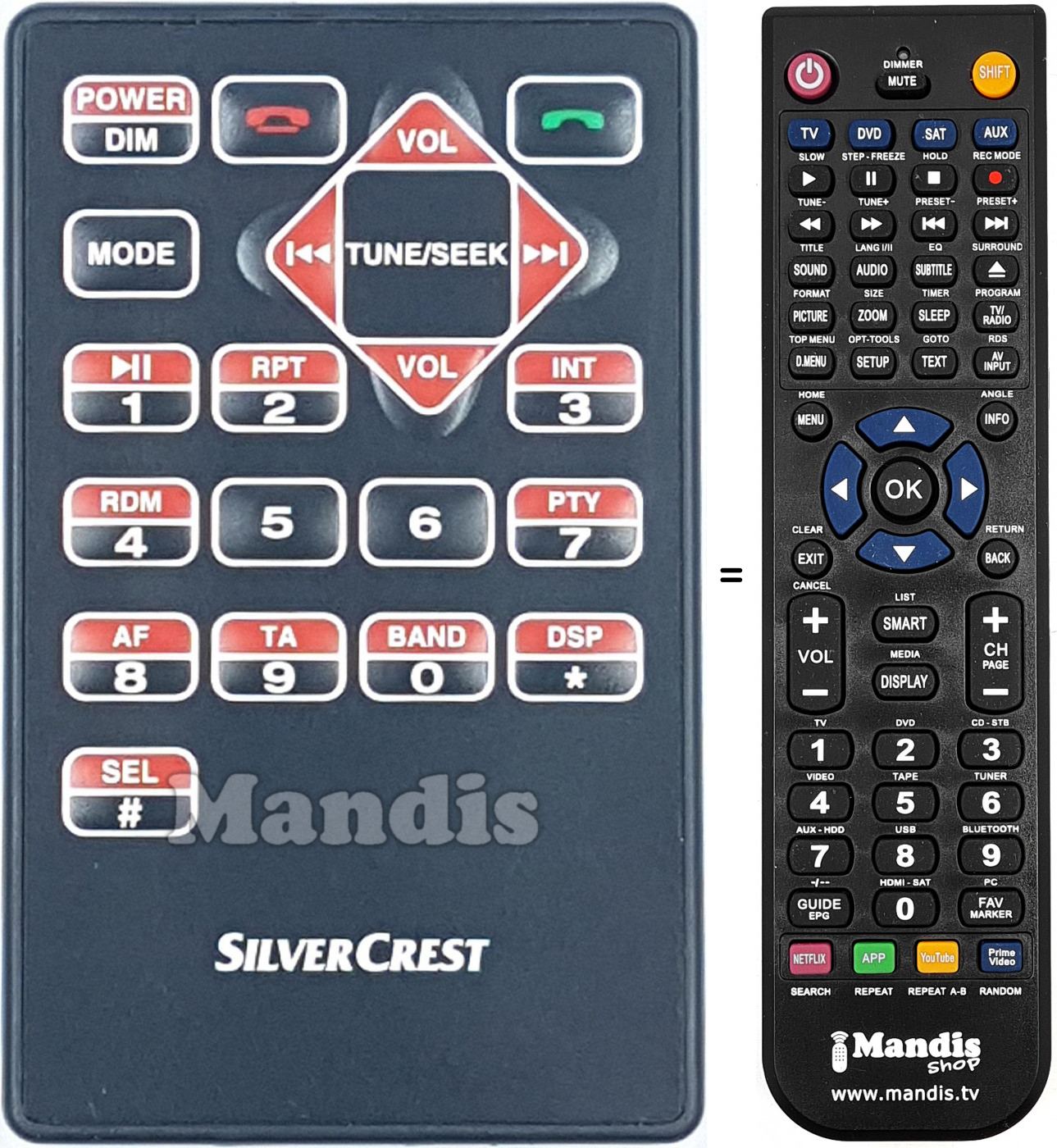 Telecomando equivalente KH2377