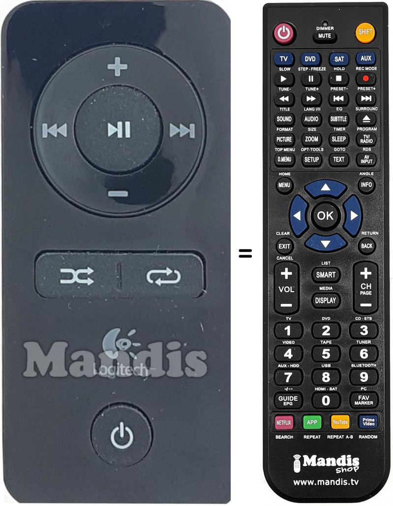 Telecomando equivalente LOG007