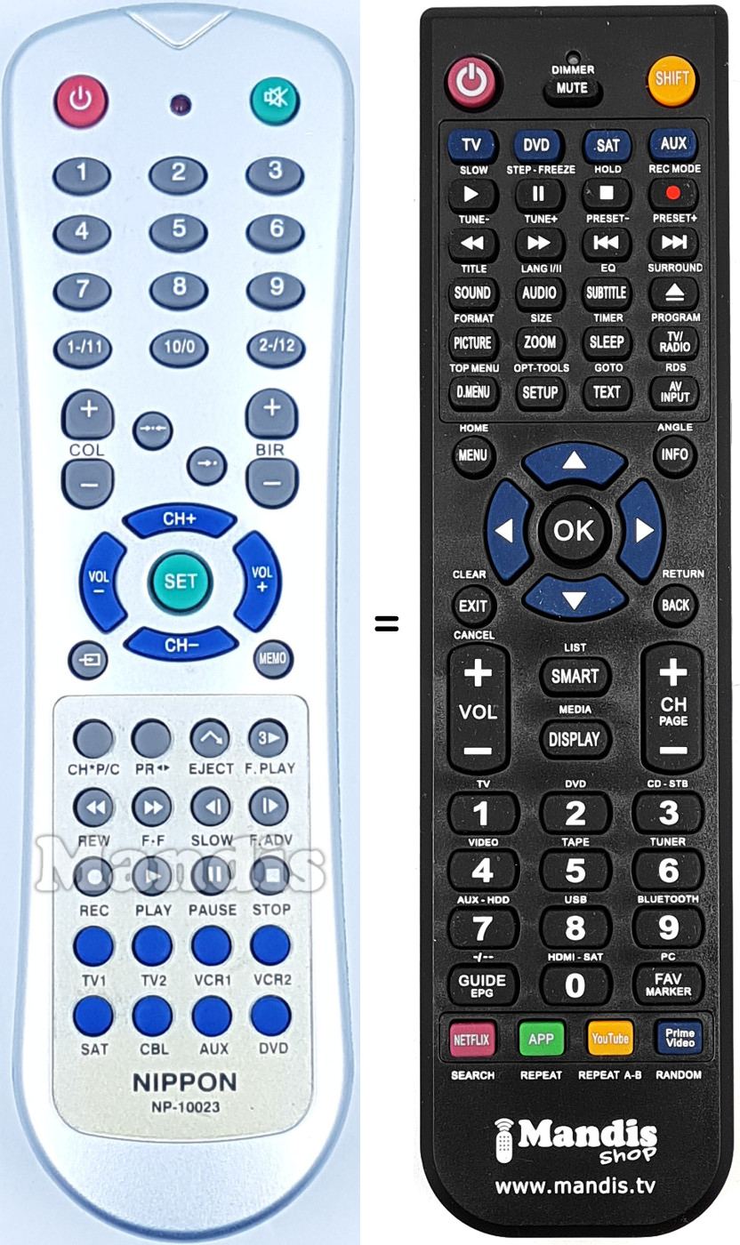 Telecomando equivalente NP-10023