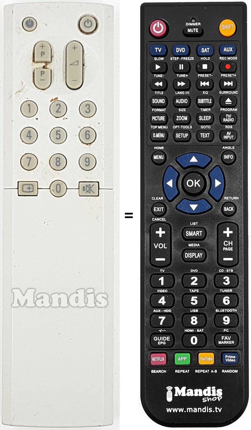 Telecomando equivalente RC-907601W