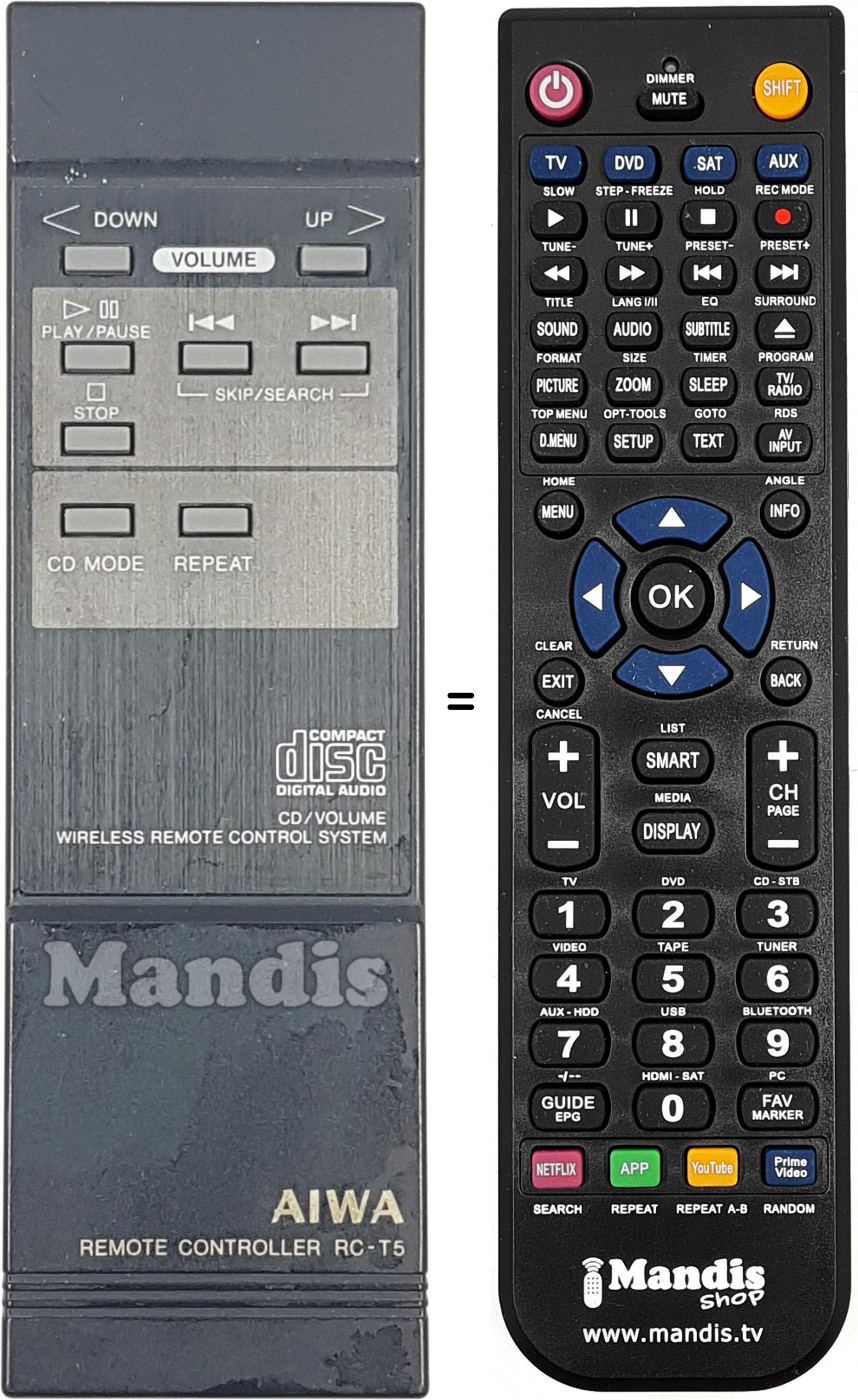 Telecomando equivalente RC-T5