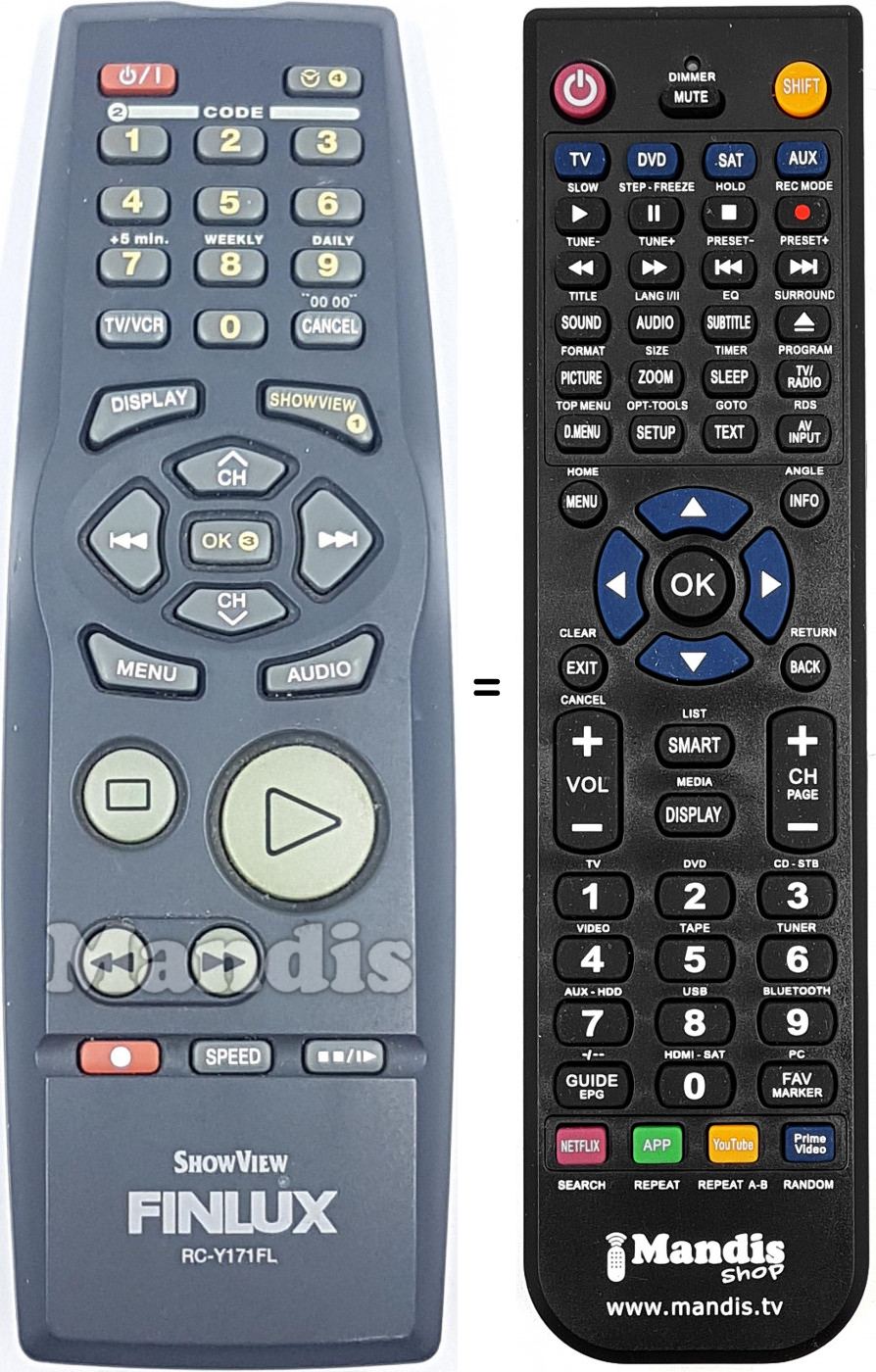 Telecomando equivalente RC-Y171FL
